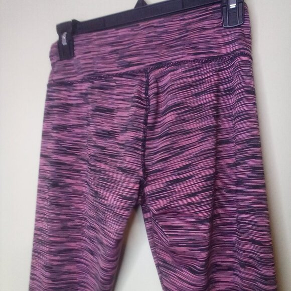 Jockey Leggings Women S Active Athletic Pattern Black Pink - Picture 3 of 14